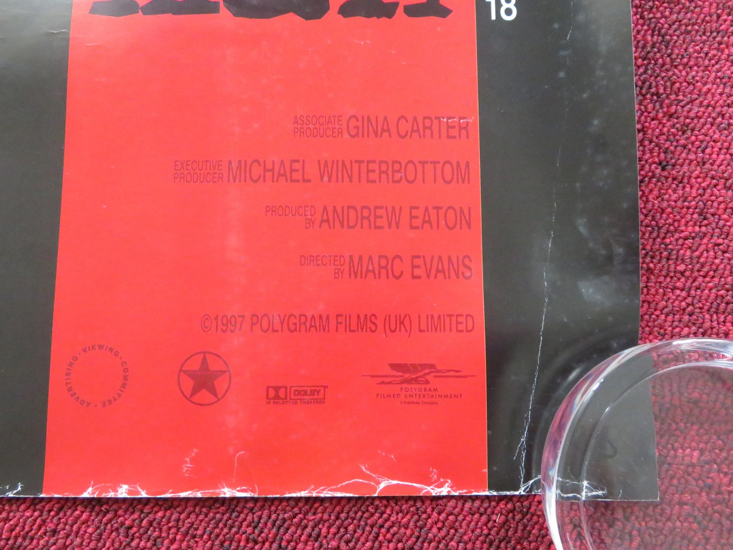 RESURRECTION MAN UK QUAD ROLLED POSTER STUART TOWNSEND JOHN HANNAH 1998 Rendezvous Cinema Movie posters