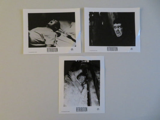 RETRIBUTION MOVIE STILL PHOTO LOT OF 3 DENNIS LIPSCOMB LESLIE WING 1987 - Rendezvous Cinema