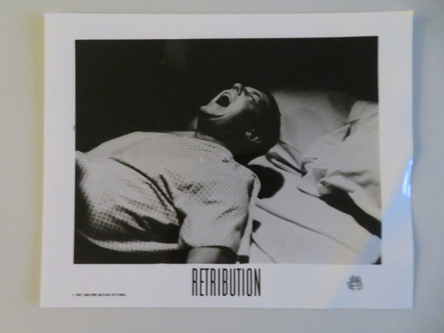 RETRIBUTION MOVIE STILL PHOTO LOT OF 3 DENNIS LIPSCOMB LESLIE WING 1987 - Rendezvous Cinema