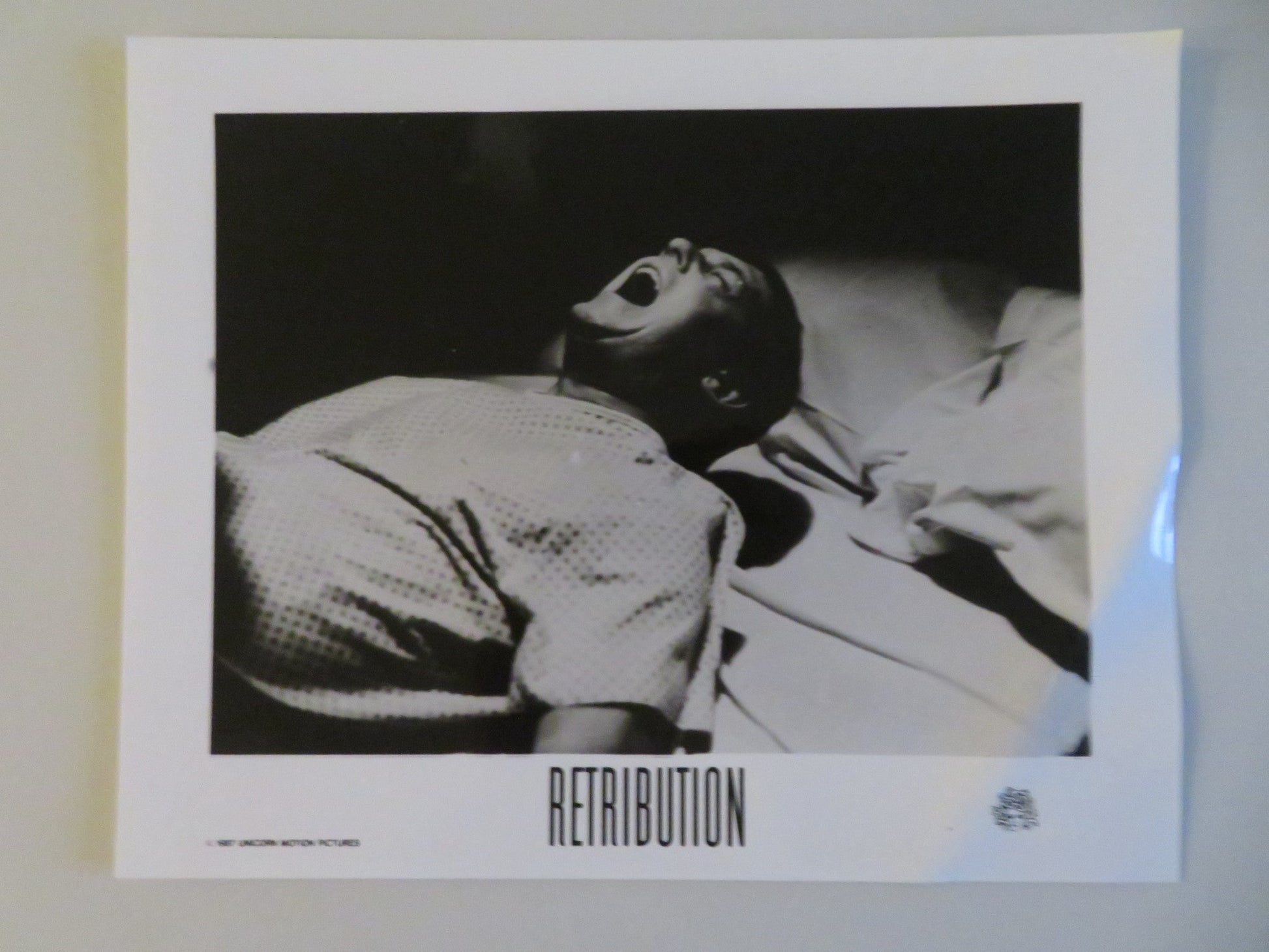 RETRIBUTION MOVIE STILL PHOTO LOT OF 3 DENNIS LIPSCOMB LESLIE WING 1987 - Rendezvous Cinema