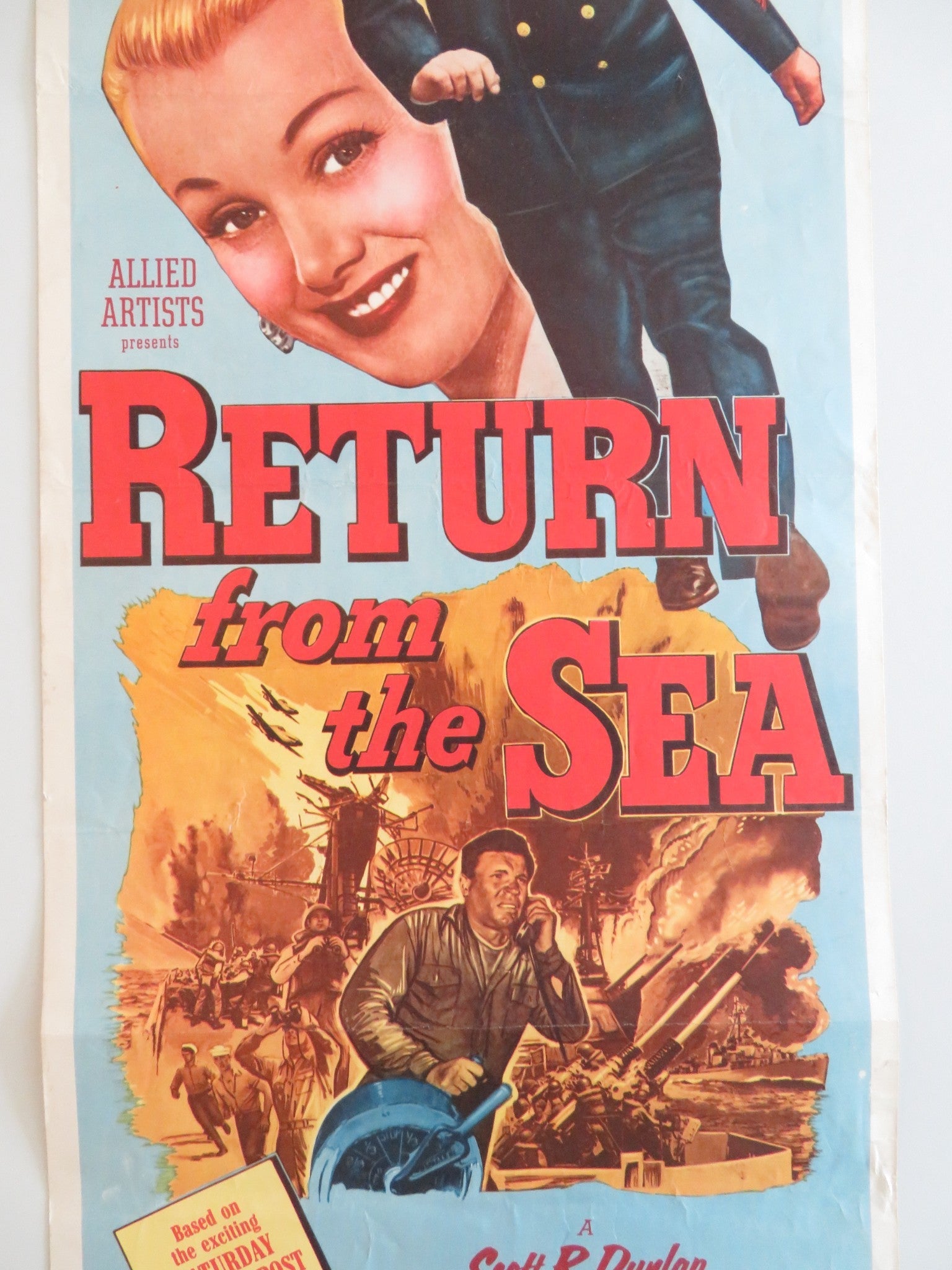 RETURN FROM THE SEA US INSERT POSTER JAN STERLING NEVILLE BRAND 1954 Rendezvous Cinema Movie posters