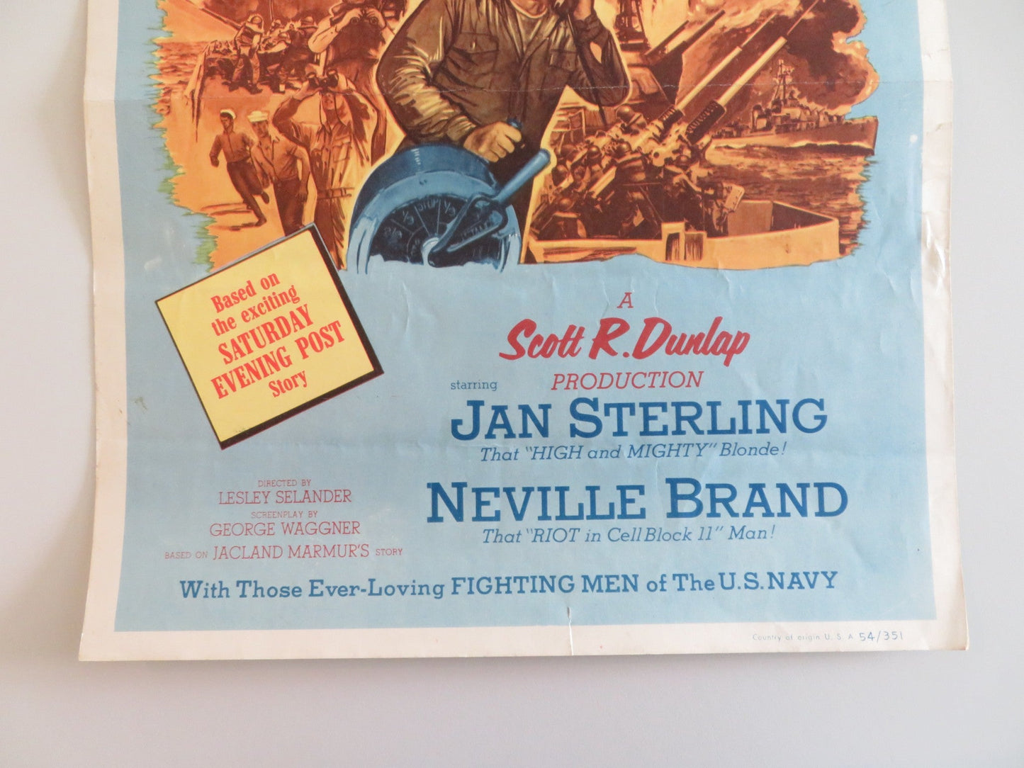 RETURN FROM THE SEA US INSERT POSTER JAN STERLING NEVILLE BRAND 1954 Rendezvous Cinema Movie posters