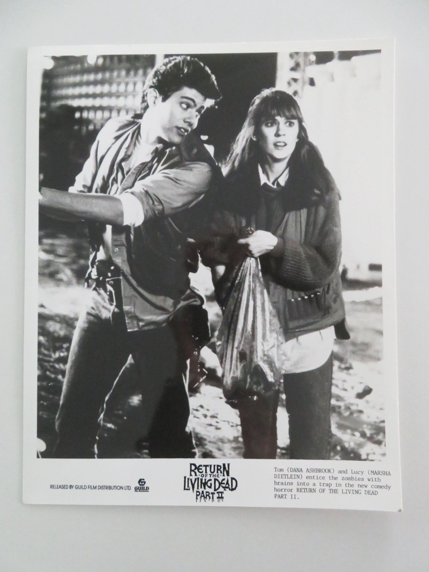 RETURN OF THE LIVING DEAD PART II MOVIE STILL PHOTO LOT OF 5 DANA ASHBROOK 1988 Movie posters