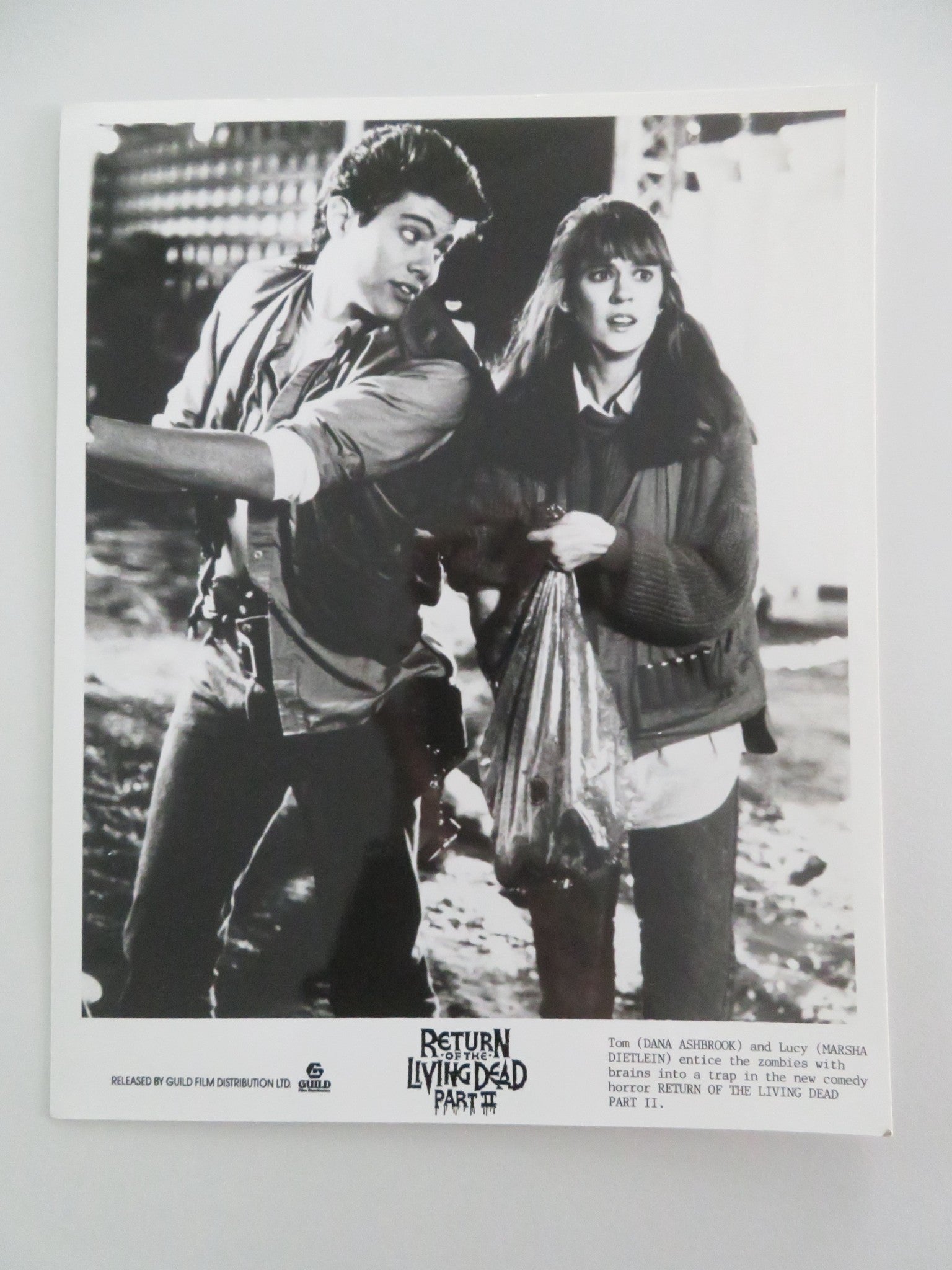 RETURN OF THE LIVING DEAD PART II MOVIE STILL PHOTO LOT OF 5 DANA ASHBROOK 1988 Movie posters