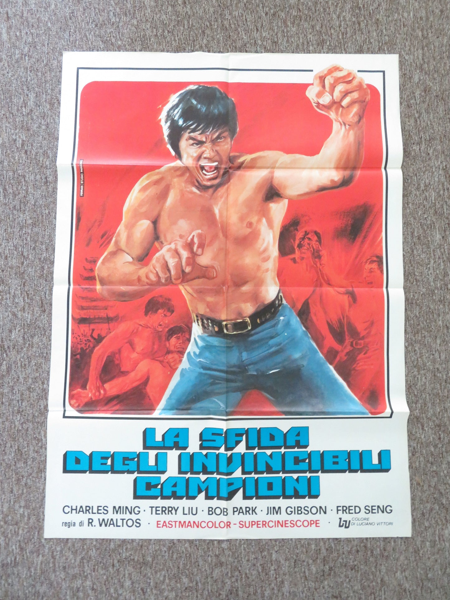 Return of the One-Armed Swordsman Italian 2 Foglio Poster Jimmy Wang Yu 1979 Movie posters