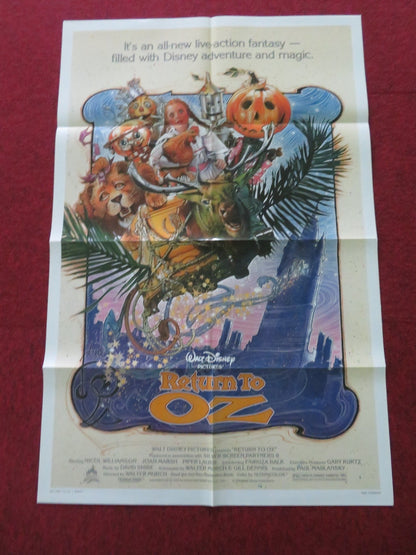 RETURN TO OZ FOLDED US ONE SHEET POSTER DISNEY FAIRUZA BALK NICOL WILKINSON 1985 Movie posters