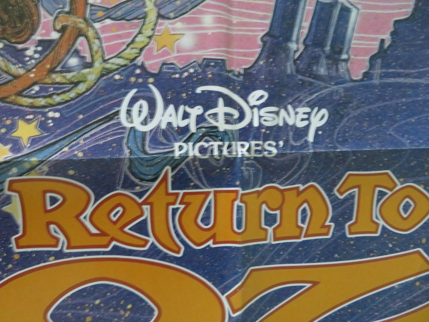 RETURN TO OZ FOLDED US ONE SHEET POSTER DISNEY FAIRUZA BALK NICOL WILKINSON 1985 Movie posters