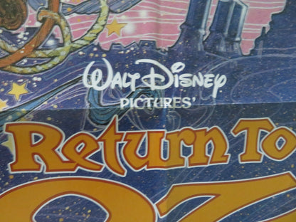 RETURN TO OZ FOLDED US ONE SHEET POSTER DISNEY FAIRUZA BALK NICOL WILKINSON 1985 Movie posters