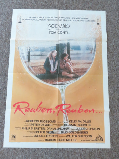 REUBEN, REUBEN ITALIAN 2 FOGLIO POSTER TOM CONTI KELLY MCGILLIS 1985 Rendezvous Cinema Movie posters