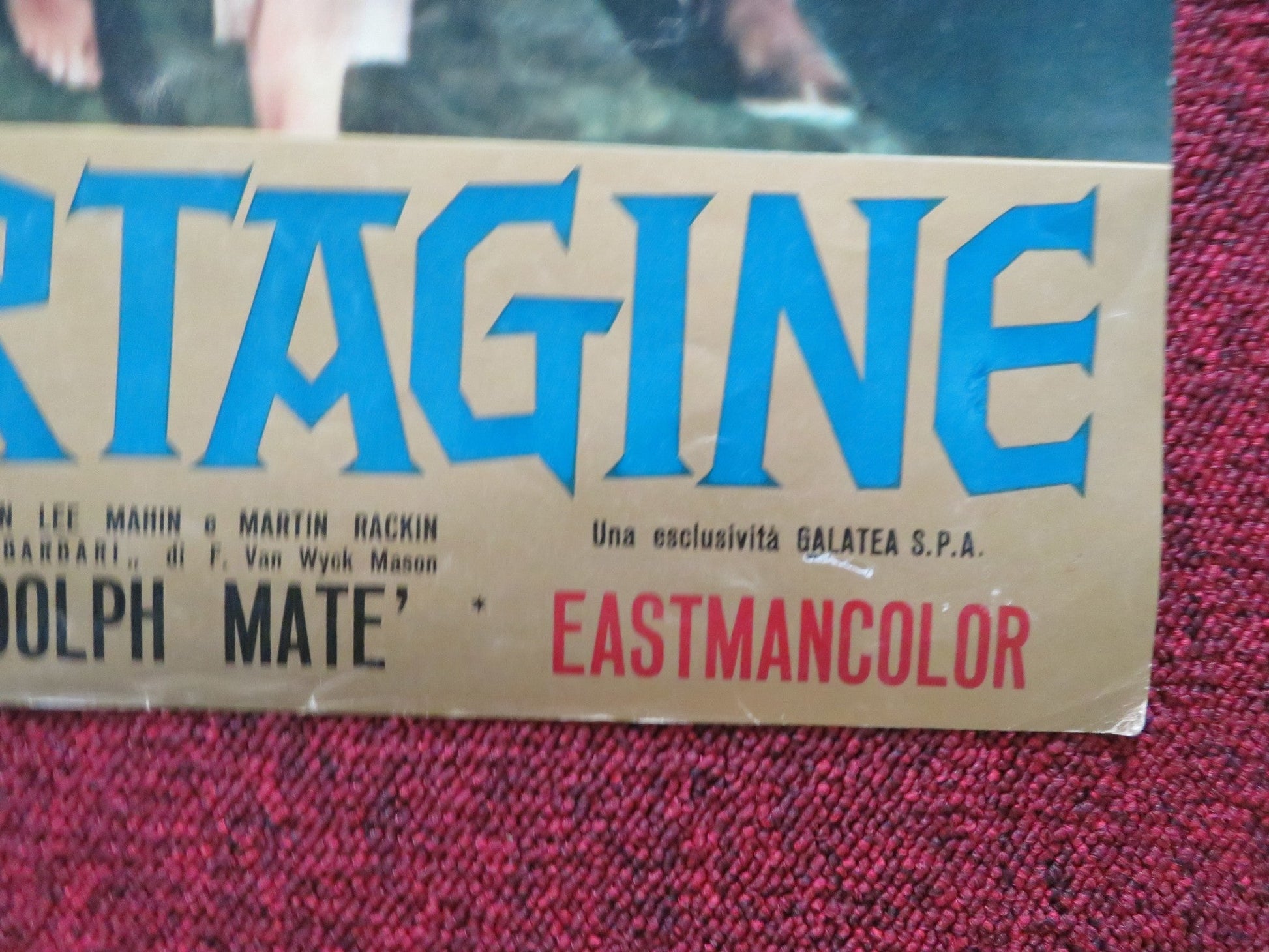 REVAK, LO SCHIAVO DI CARTAGINE - A ITALIAN FOTOBUSTA POSTER JACK PALANCE 1960 Rendezvous Cinema Movie posters