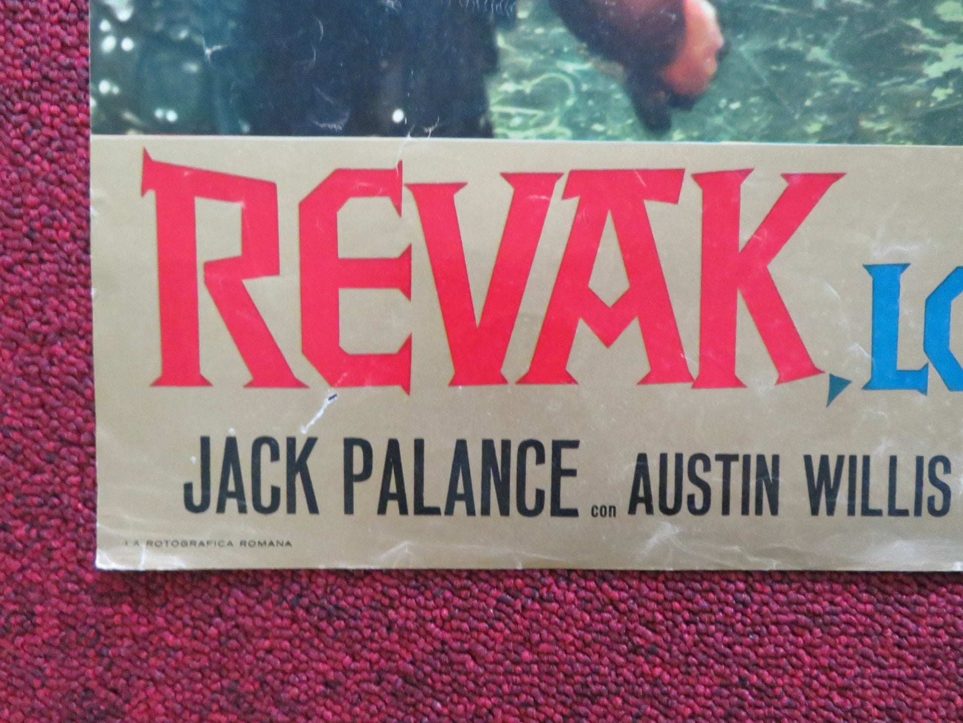 REVAK, LO SCHIAVO DI CARTAGINE - A ITALIAN FOTOBUSTA POSTER JACK PALANCE 1960 Rendezvous Cinema Movie posters