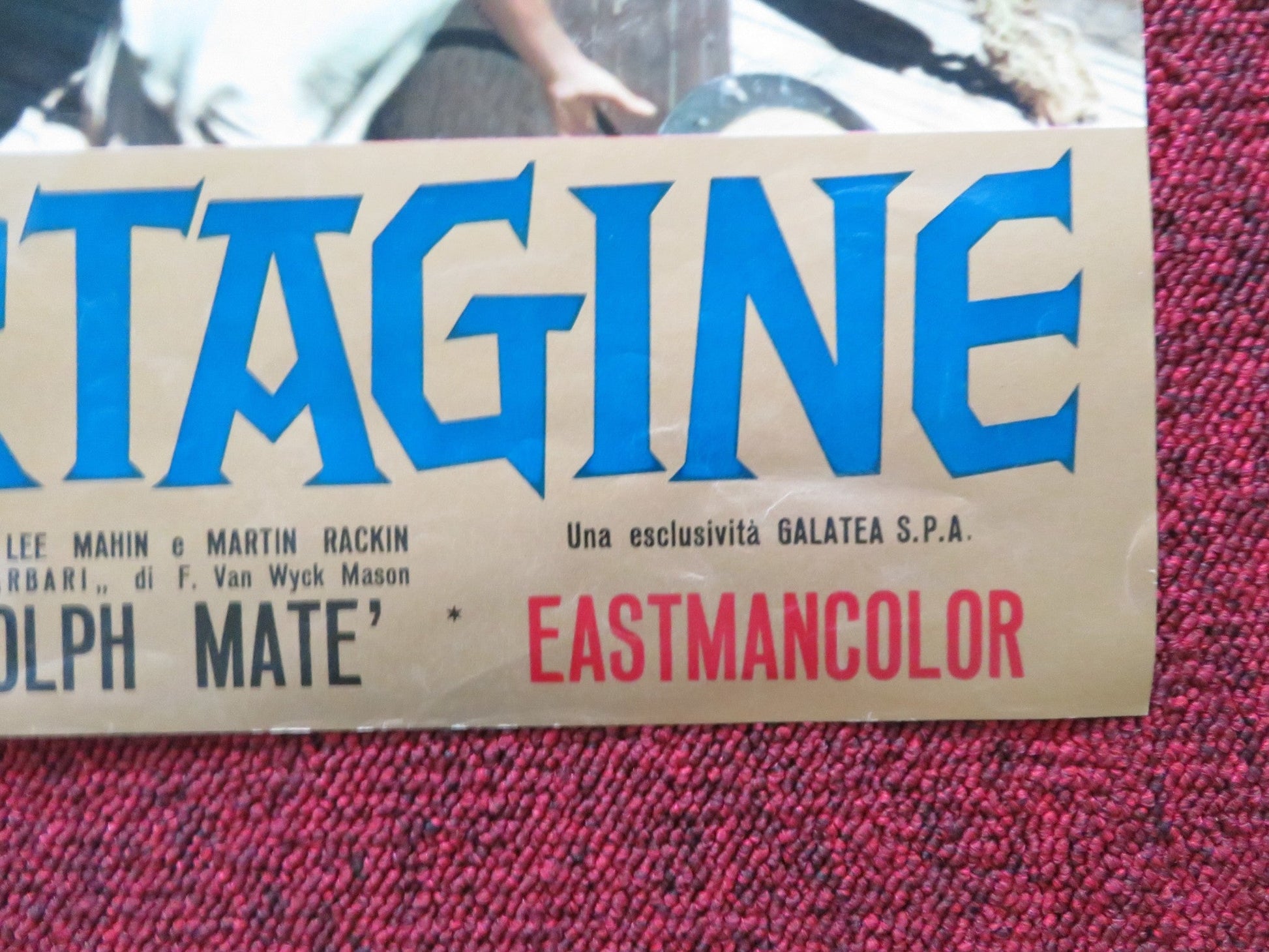 REVAK, LO SCHIAVO DI CARTAGINE - B ITALIAN FOTOBUSTA POSTER JACK PALANCE 1960 Rendezvous Cinema Movie posters