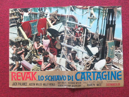 REVAK, LO SCHIAVO DI CARTAGINE - B ITALIAN FOTOBUSTA POSTER JACK PALANCE 1960 Rendezvous Cinema Movie posters