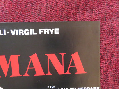 REVENGE OF THE NINJA - A ITALIAN FOTOBUSTA POSTER CANNON SHO KOSUGI 1984 Rendezvous Cinema Movie posters