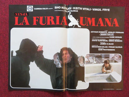 REVENGE OF THE NINJA - A ITALIAN FOTOBUSTA POSTER CANNON SHO KOSUGI 1984 Rendezvous Cinema Movie posters