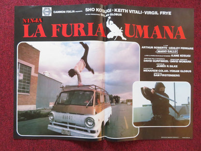 REVENGE OF THE NINJA - F ITALIAN FOTOBUSTA POSTER CANNON SHO KOSUGI 1984 Rendezvous Cinema Movie posters