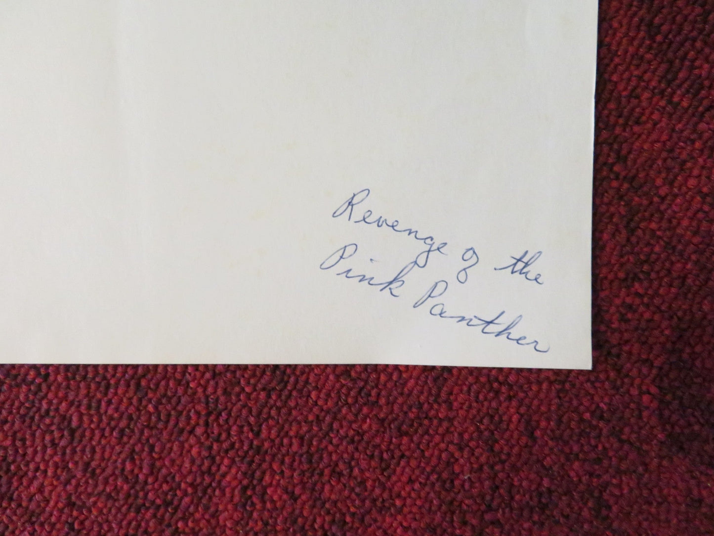 REVENGE OF THE PINK PANTHER FOLDED US ONE SHEET POSTER PETER SELLERS H. LOM 1978 Rendezvous Cinema Movie posters