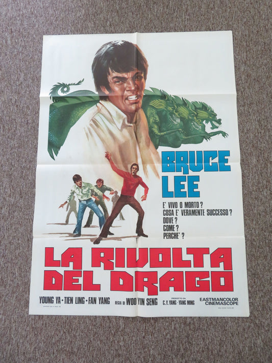 Revolt of the Dragon Italian 2 Foglio Poster Fei Wang Barry Chan 1976 Movie posters