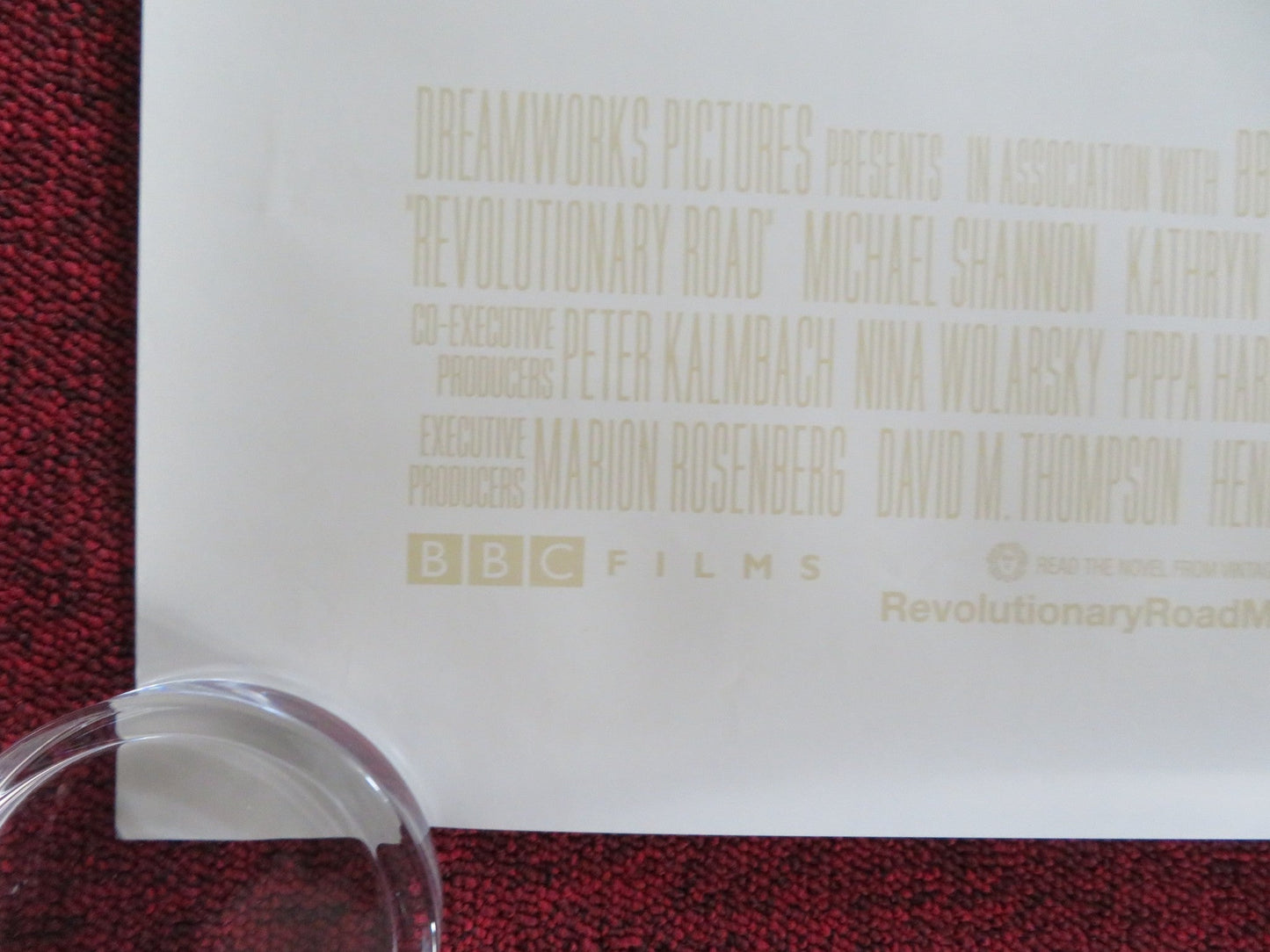 REVOLUTIONARY ROAD - B US ONE SHEET ROLLED POSTER KATE WINSLET DICAPRIO 2008 Rendezvous Cinema Movie posters