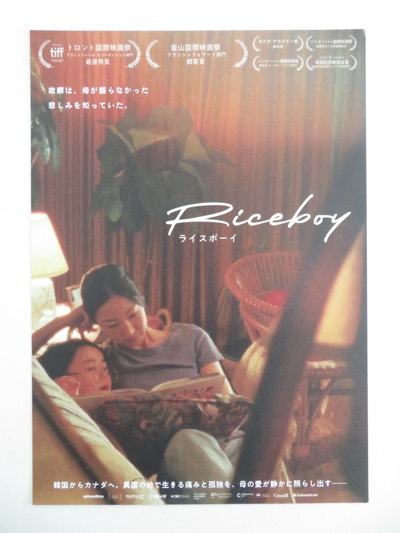 Riceboy Sleeps Japanese Chirashi (B5) Poster Choi Seung - yoon Hwang 2022 Movie posters