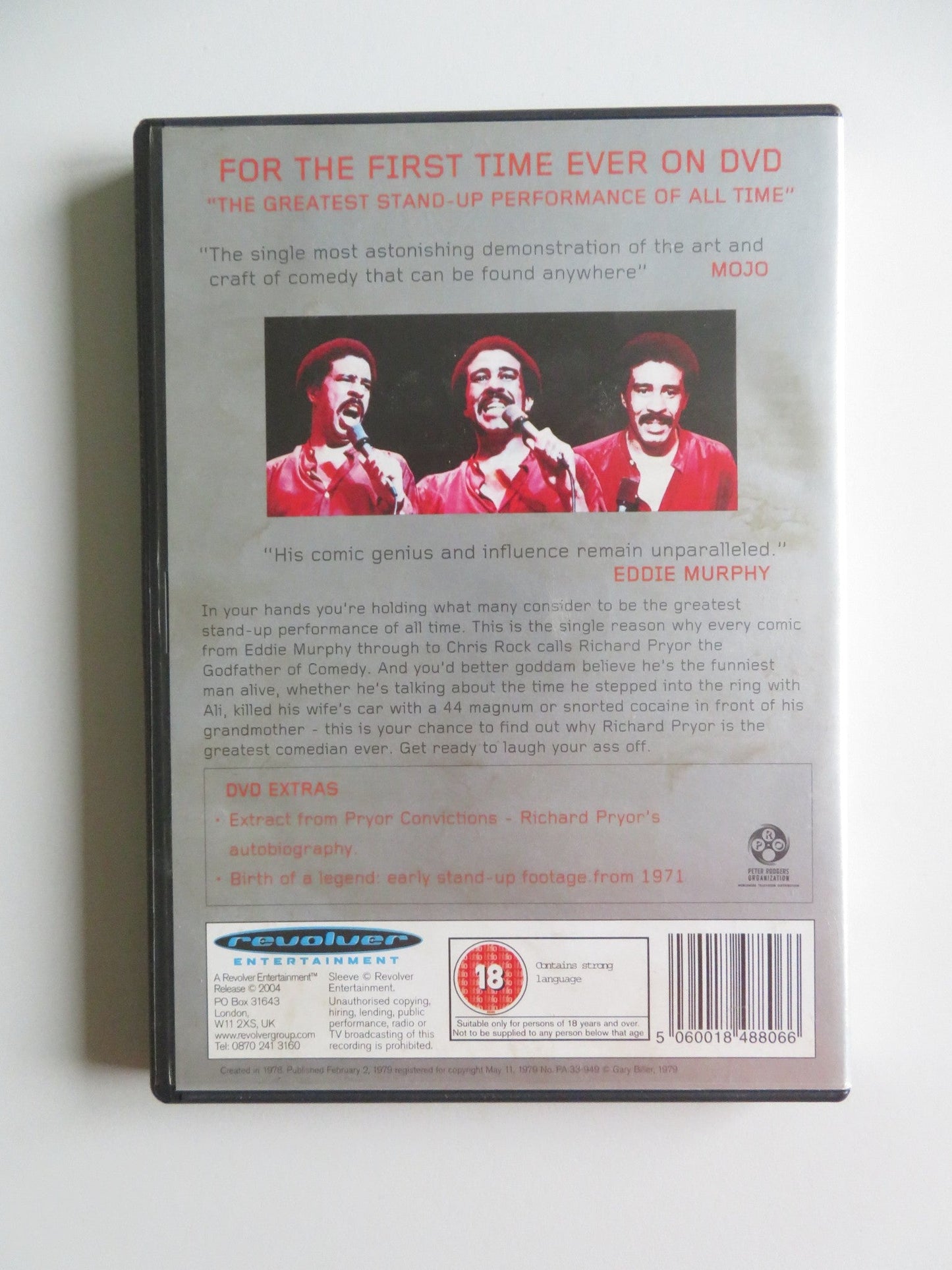 RICHARD PRYOR: LIVE IN CONCERT (DVD) RICHARD PRYOR 1979 REGION 2 Movie posters