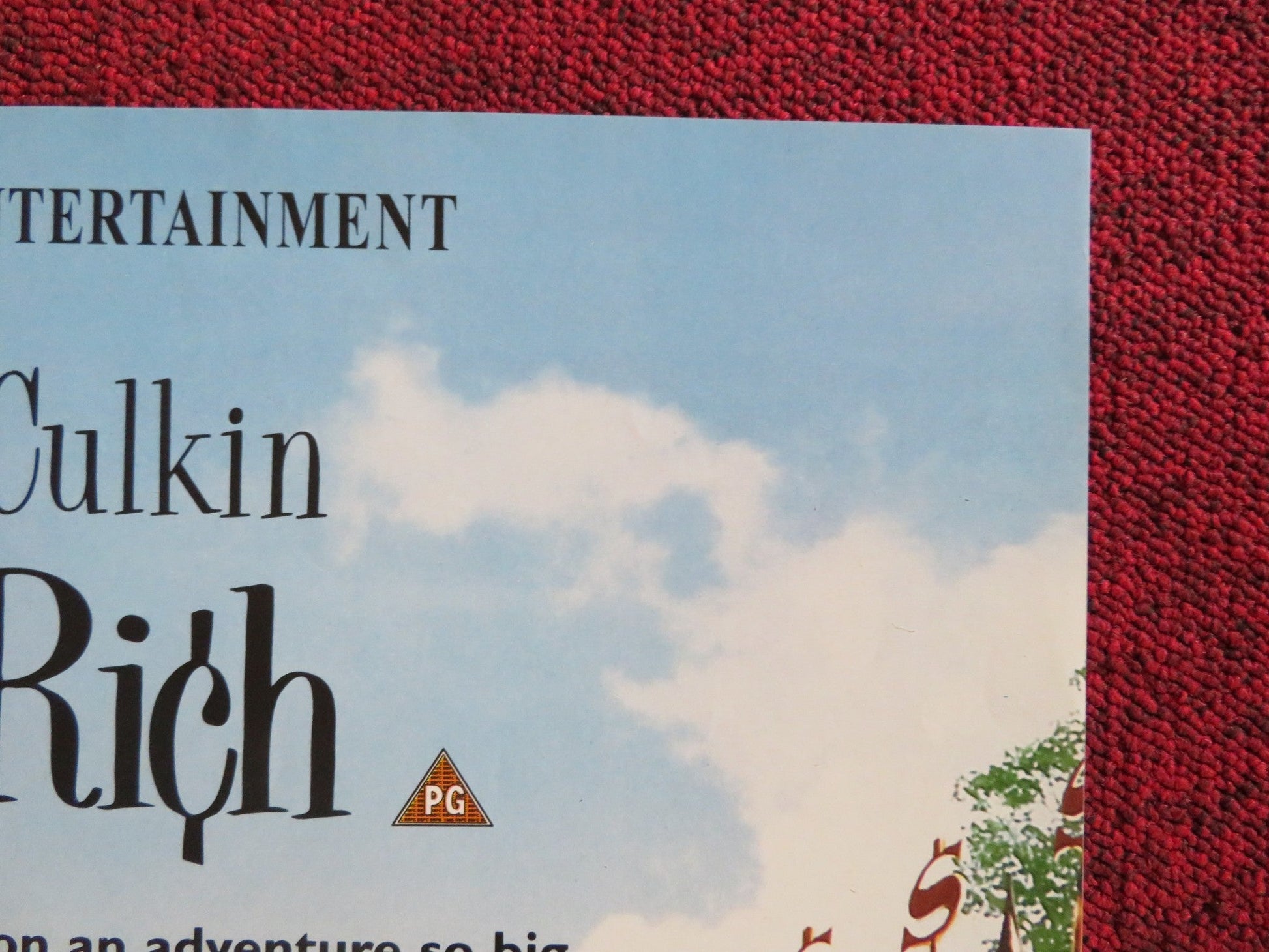 RICHIE RICH VHS VIDEO POSTER MACAULAY CULKIN JOHN LARROQUETTE 1994 Rendezvous Cinema Movie posters