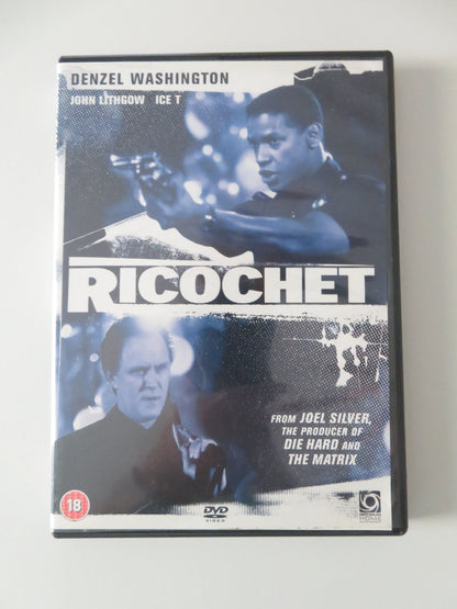 Ricochet (DVD) Denzel Washington John Lithgow Ice-T 1991 Region 2 Movie posters