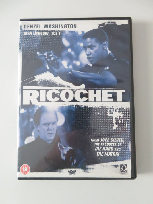 Ricochet (DVD) Denzel Washington John Lithgow Ice-T 1991 Region 2 Movie posters