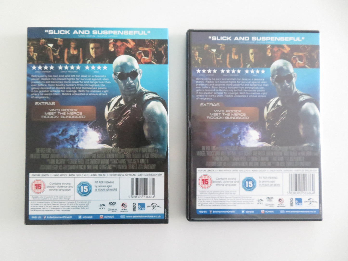 Riddick - B (DVD) Vin Diesel Dave Bautista 2013 Region 2 Movie posters