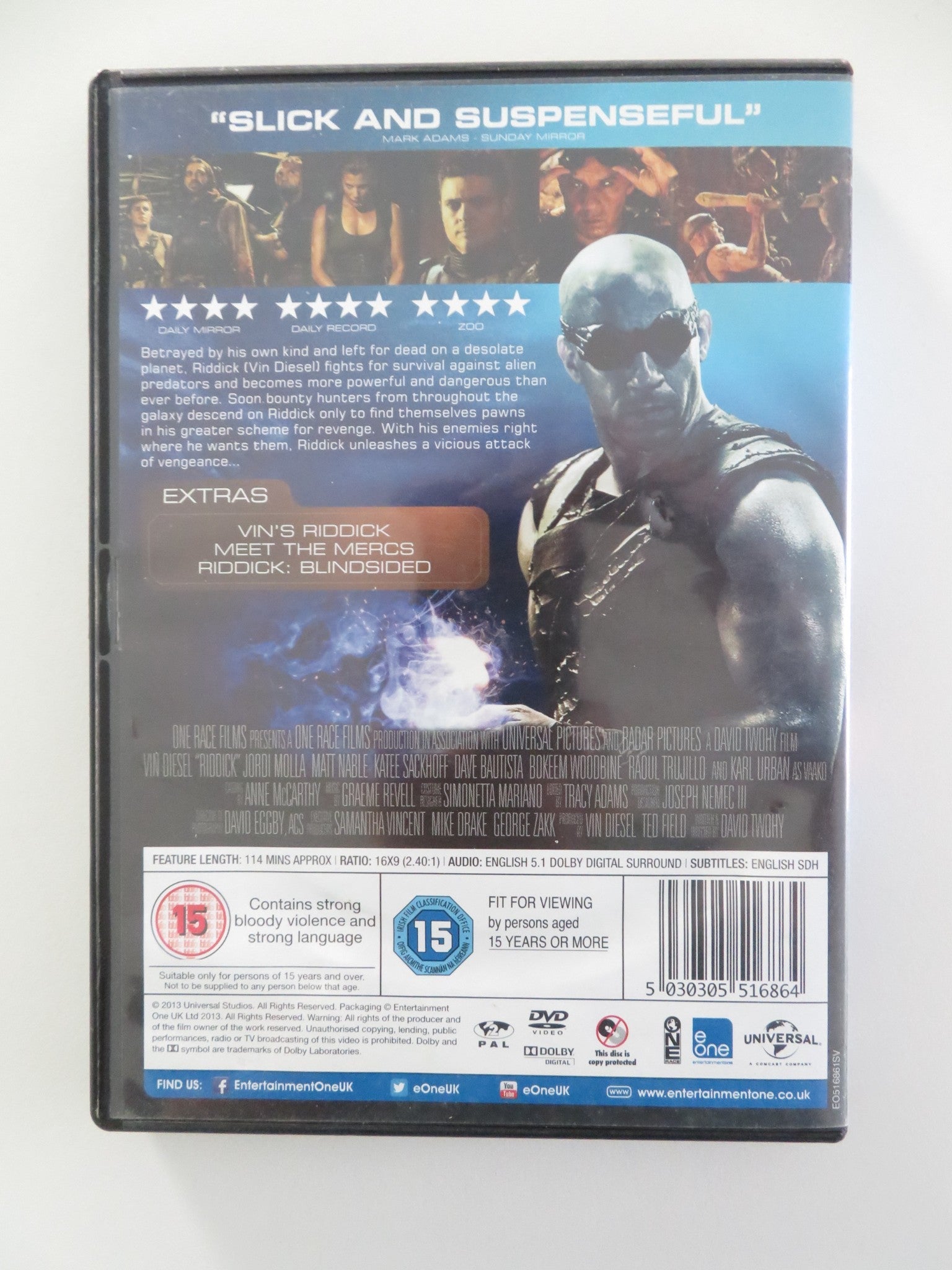 RIDDICK (DVD) VIN DIESEL DAVE BAUTISTA 2013 REGION 2 Movie posters
