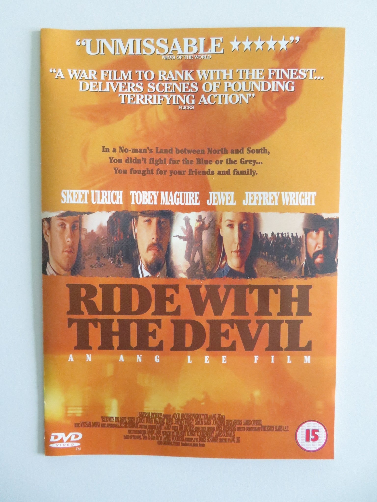 RIDE WITH THE DEVIL (DVD) TOBEY MAGUIRE JEREMY W. AUMAN 1999 REGION 2 Movie posters