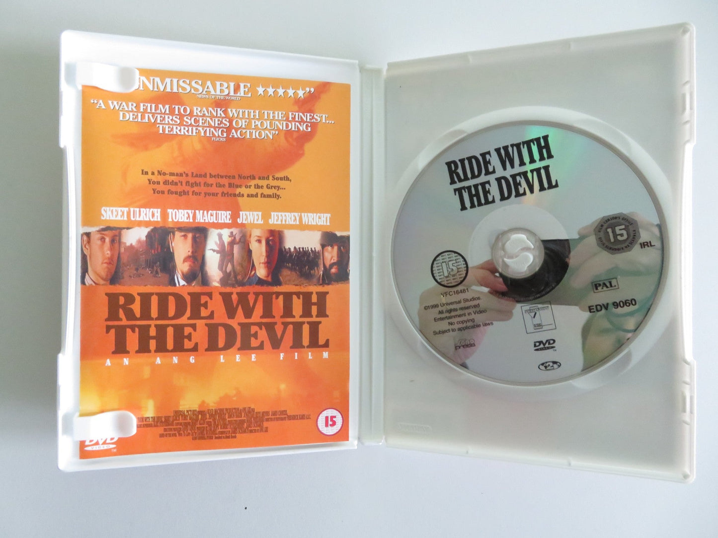 RIDE WITH THE DEVIL (DVD) TOBEY MAGUIRE JEREMY W. AUMAN 1999 REGION 2 Movie posters