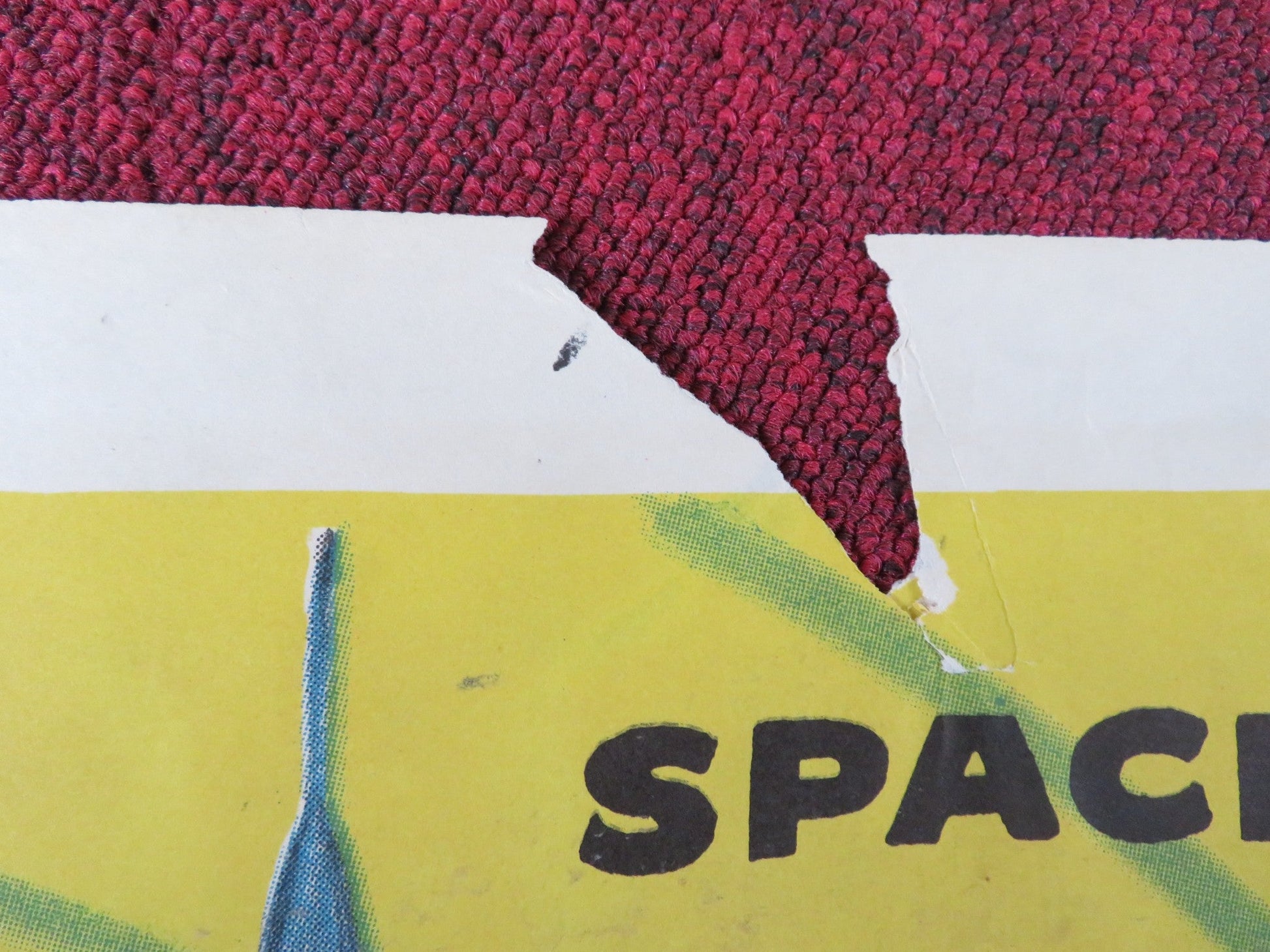 RIDERS TO THE STARS FOLDED US ONE SHEET POSTER WILLIAM LUNDIGAN H. MARSHALL 1954 Rendezvous Cinema Movie posters