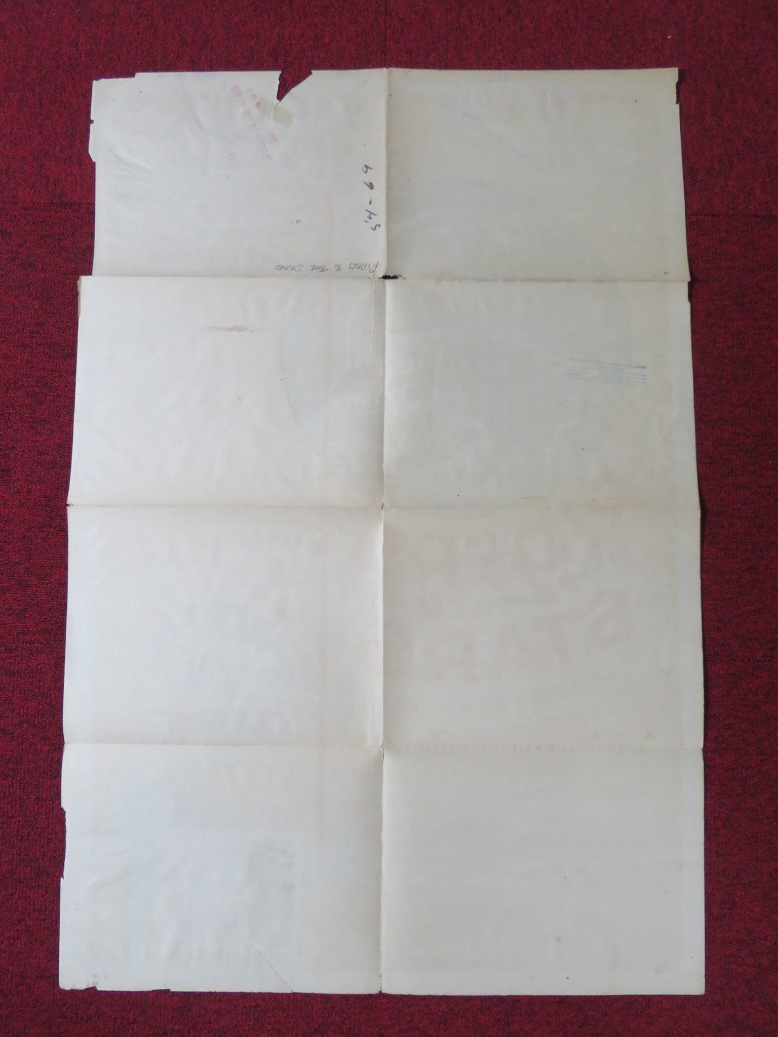 RIDERS TO THE STARS FOLDED US ONE SHEET POSTER WILLIAM LUNDIGAN H. MARSHALL 1954 Rendezvous Cinema Movie posters