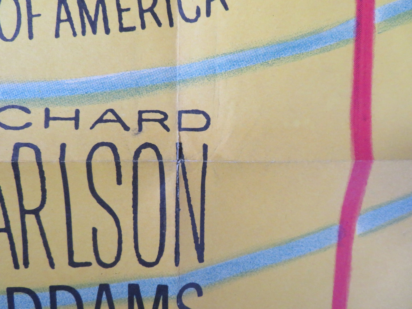 RIDERS TO THE STARS FOLDED US ONE SHEET POSTER WILLIAM LUNDIGAN H. MARSHALL 1954 Rendezvous Cinema Movie posters