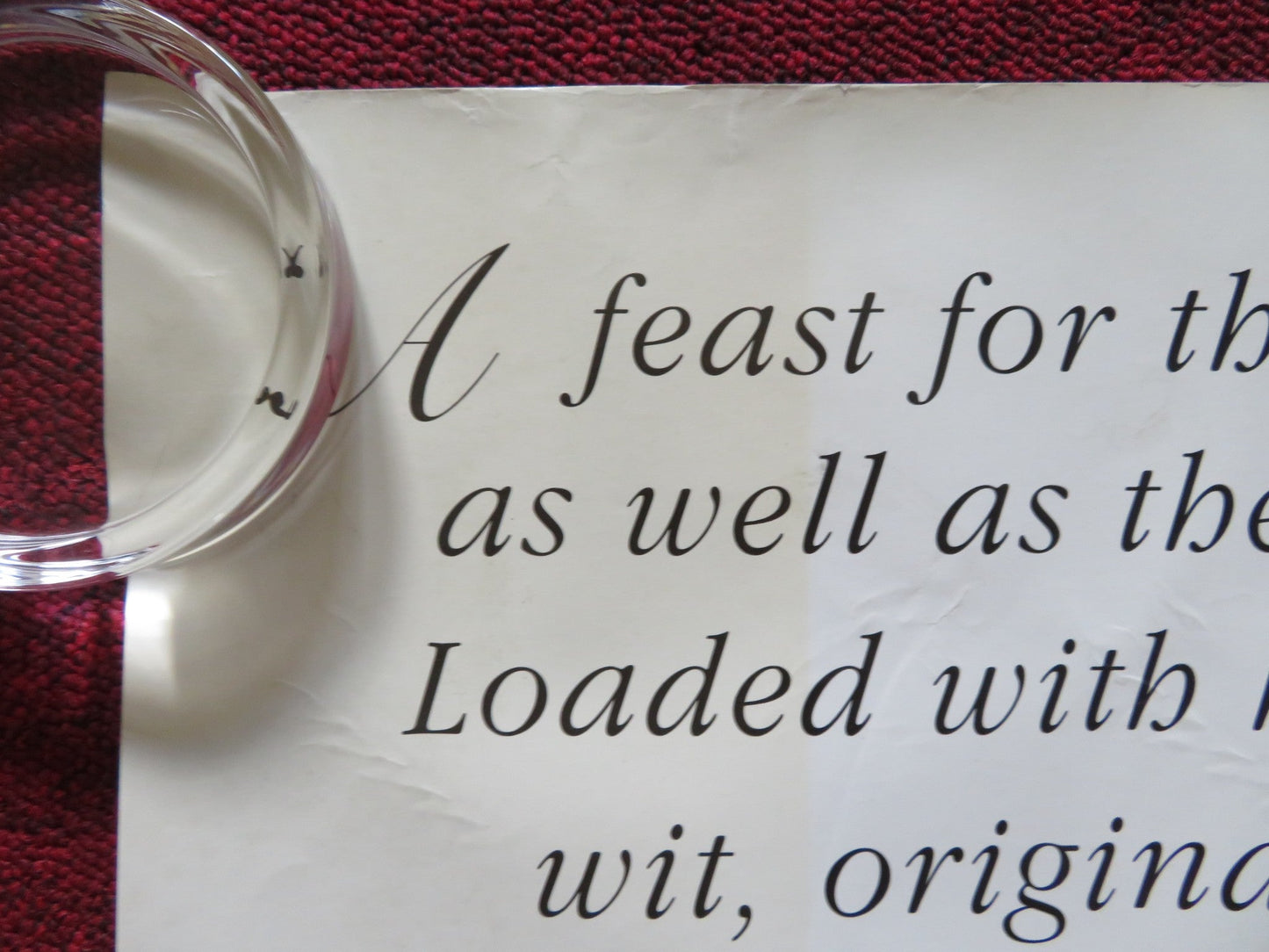 RIDICULE UK QUAD ROLLED POSTER CHARLES BERLING JEAN ROCHEFORT 1996 Rendezvous Cinema Movie posters