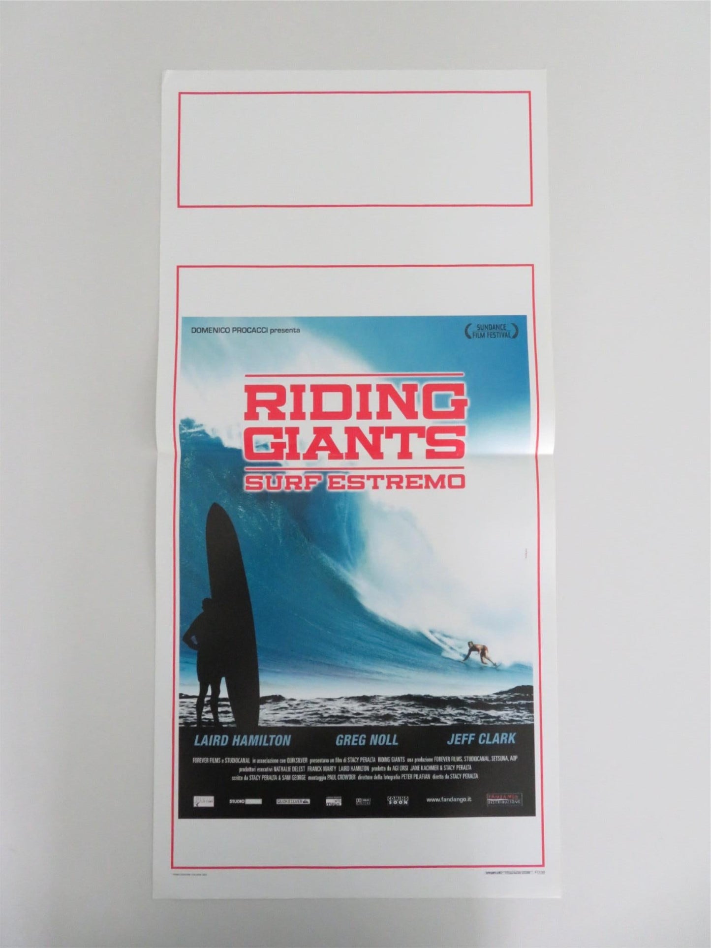 Riding Giants Italian Locandina Poster Laird Hamilton Jeff Clark 2004 Movie posters
