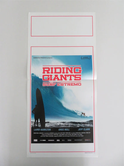 Riding Giants Italian Locandina Poster Laird Hamilton Jeff Clark 2004 Movie posters