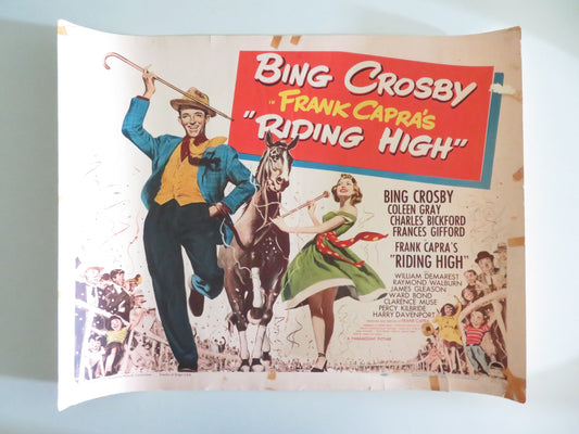 Riding High US Half Sheet (22"x 28") Poster Bing Crosby Coleen Gray 1950 Movie posters