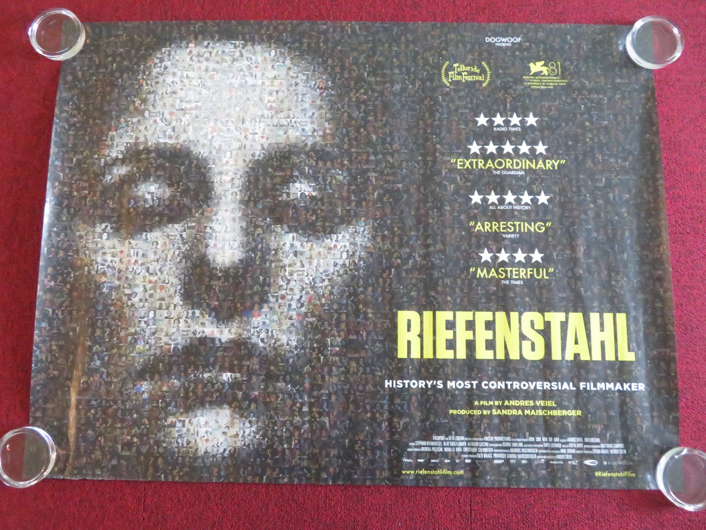 Riefenstahl UK QUAD ROLLED POSTER ULRICH NOETHEN LENI RIEFENSTAHL 2024 Movie posters