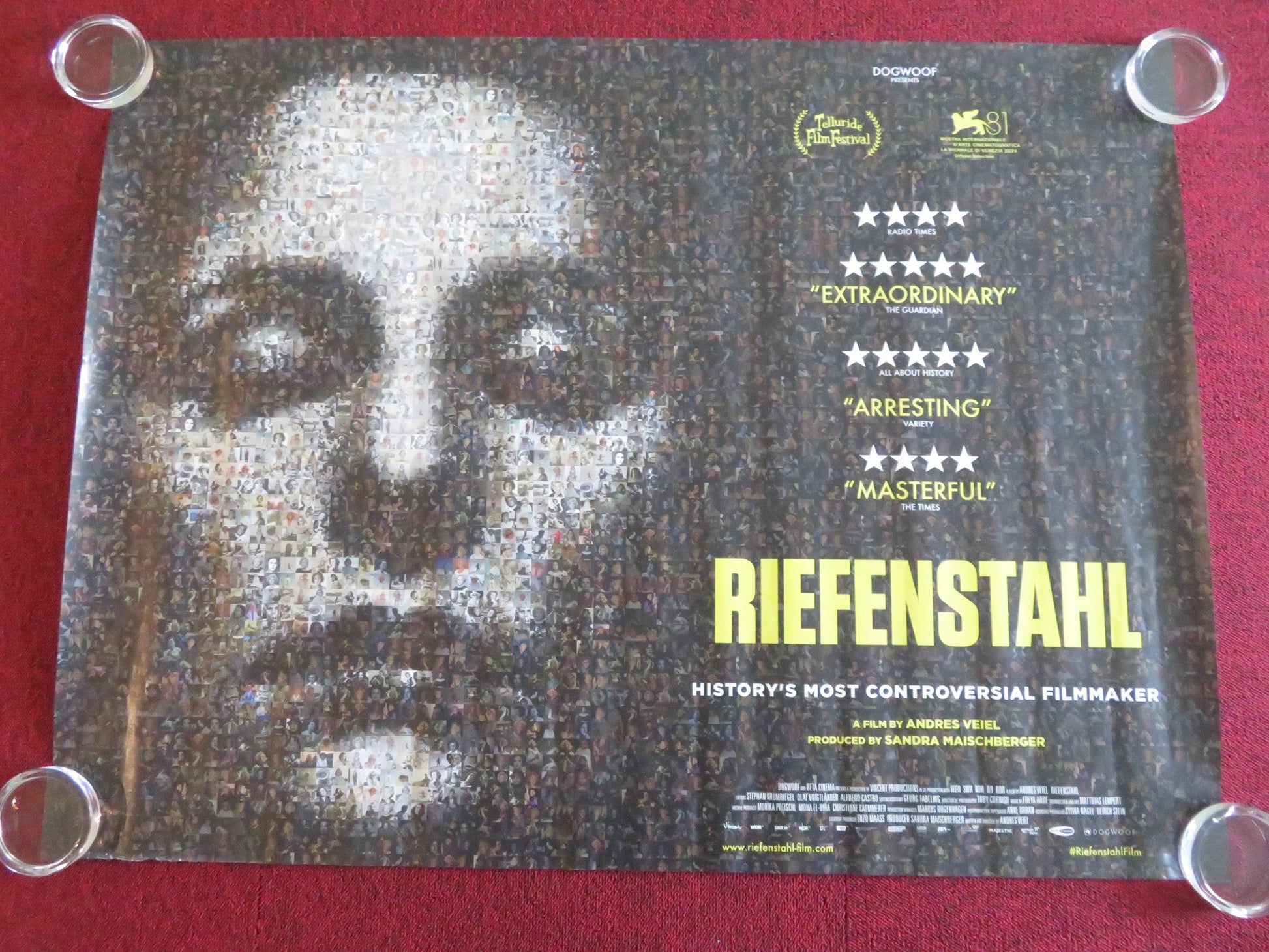 Riefenstahl UK QUAD ROLLED POSTER ULRICH NOETHEN LENI RIEFENSTAHL 2024 Movie posters