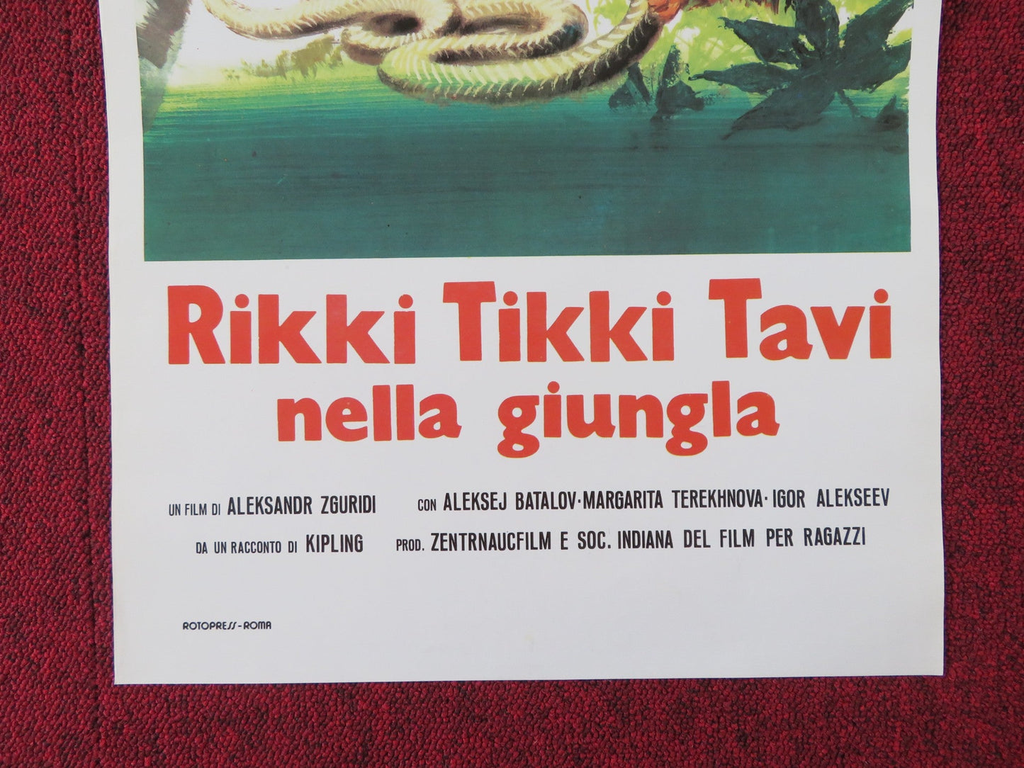RIKKI - TIKKI - TAVI ITALIAN LOCANDINA POSTER ALEKSEY BATALOV 1982 Rendezvous Cinema Movie posters
