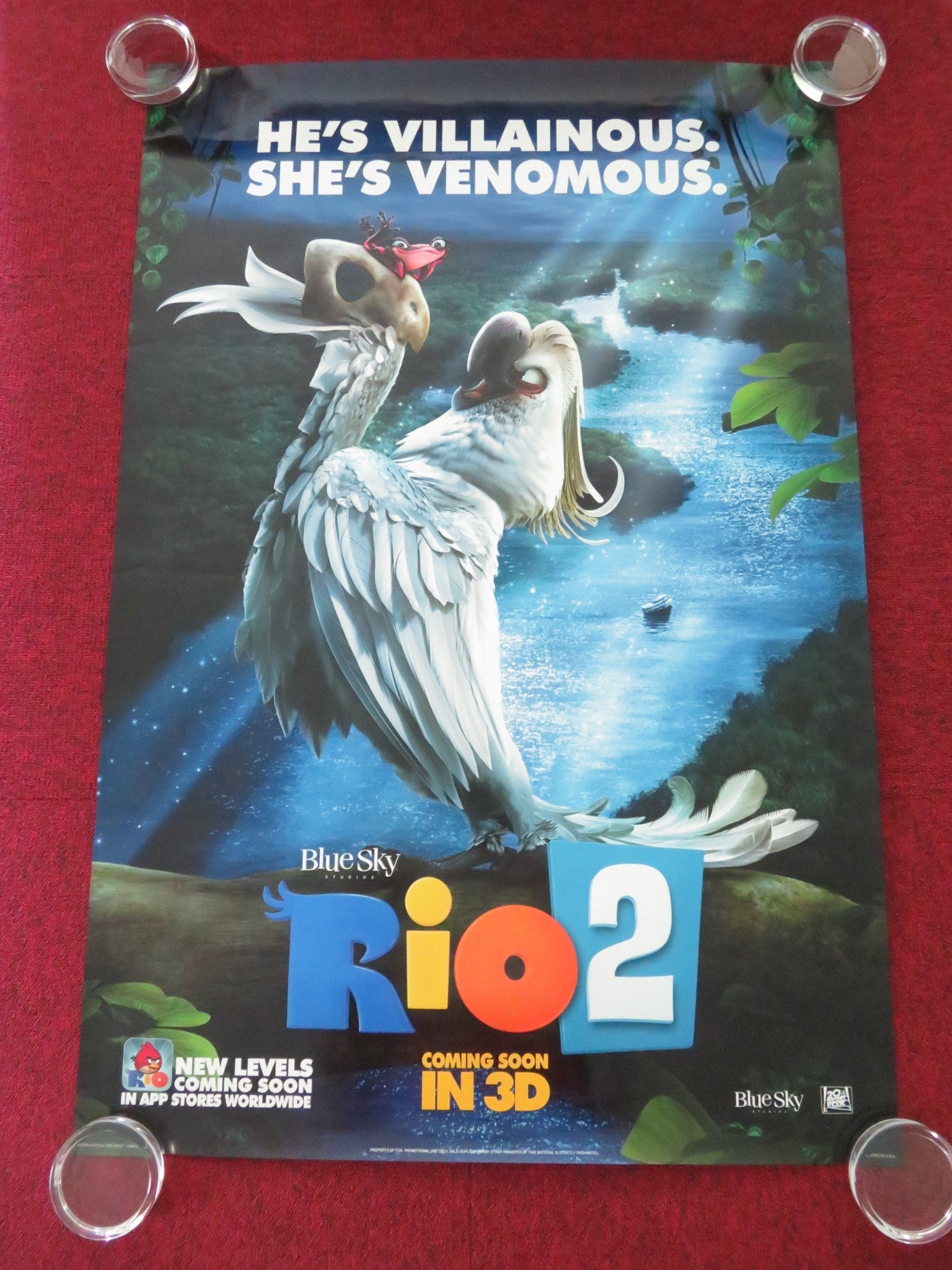 RIO 2 - E ONE SHEET ROLLED POSTER JAKE T. AUSTIN JERMAINE CLEMENT 2014 Movie posters
