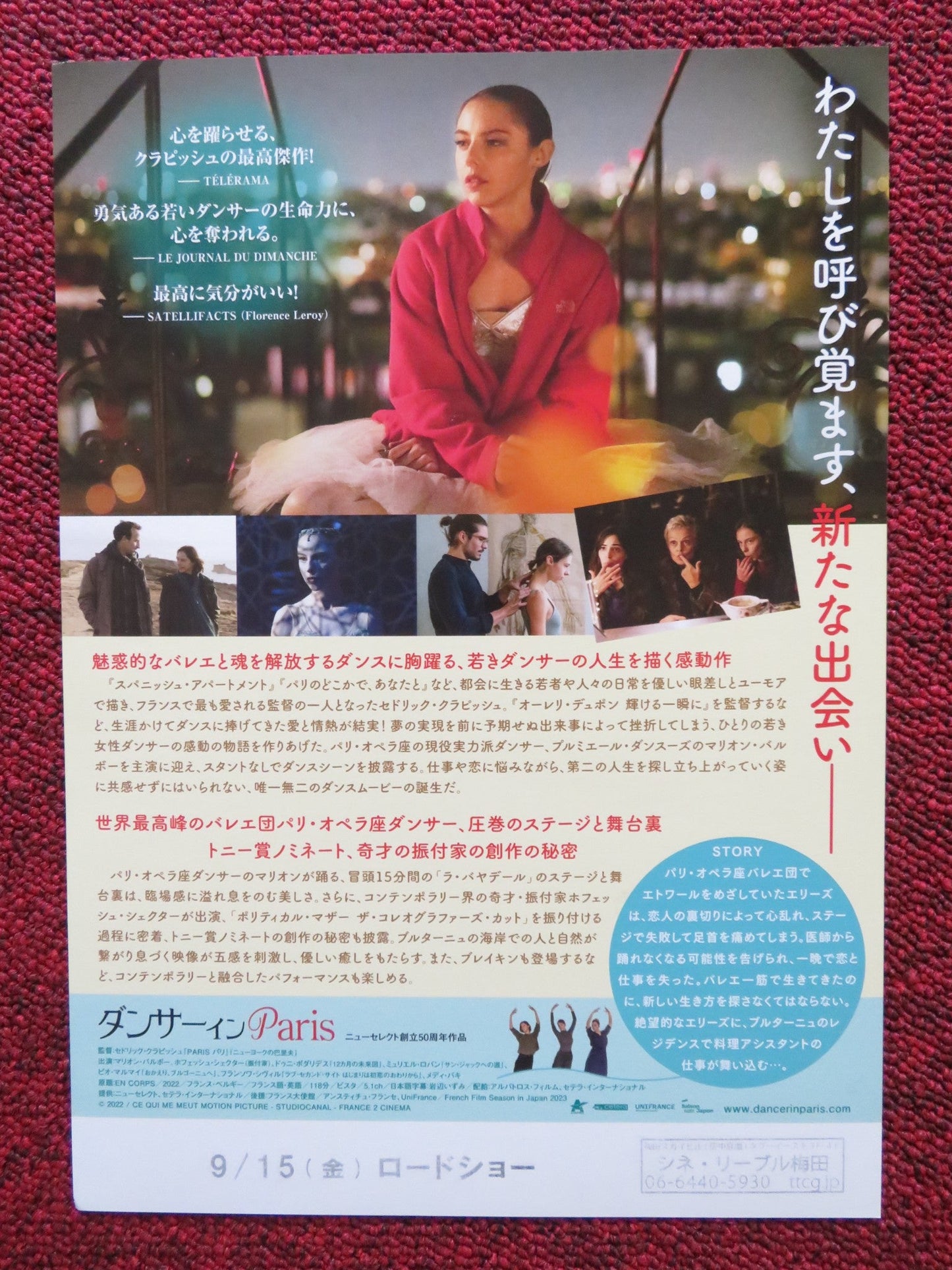 RISE JAPANESE CHIRASHI (B5) POSTER MARION BARBEAU HOFESH SHECHTER 2022 Rendezvous Cinema Movie posters