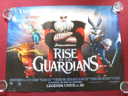 RISE OF THE GUARDIANS UK QUAD ROLLED POSTER CHRIS PINE ALEC BALDWIN 2012 Rendezvous Cinema Movie posters