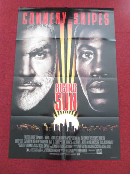 Rising Sun Folded US One Sheet Poster Sean Connery Wesley Snipes H. Keitel 1993 Movie posters