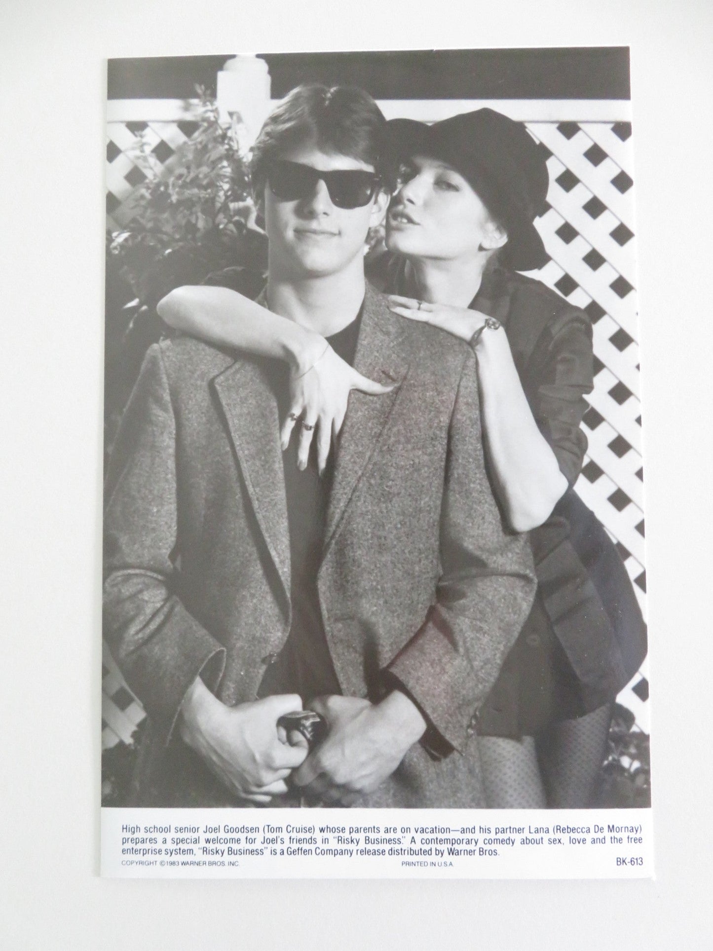 Risky Business Movie Still Photo Lot Of 3 Tom Cruise Rebecca De Mornay 1983 Movie posters