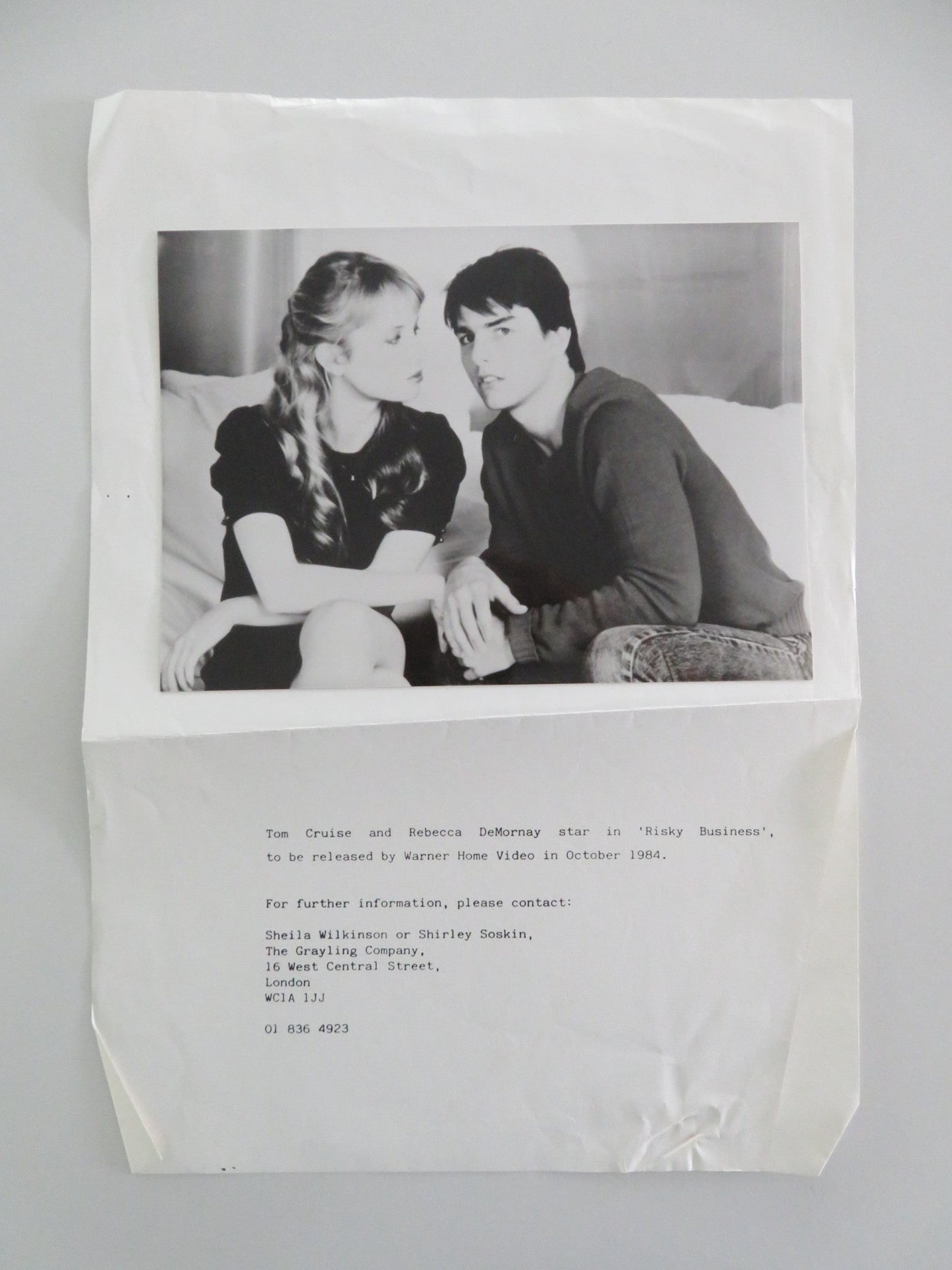 RISKY BUSINESS MOVIE STILL PHOTO TOM CRUISE REBECCA DEMORNAY 1984 Movie posters