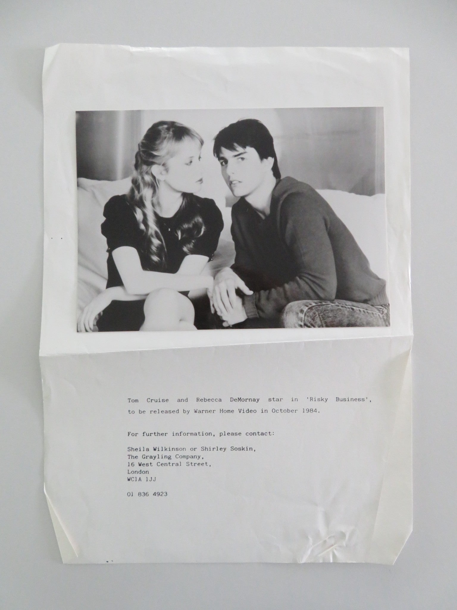 RISKY BUSINESS MOVIE STILL PHOTO TOM CRUISE REBECCA DEMORNAY 1984 Movie posters