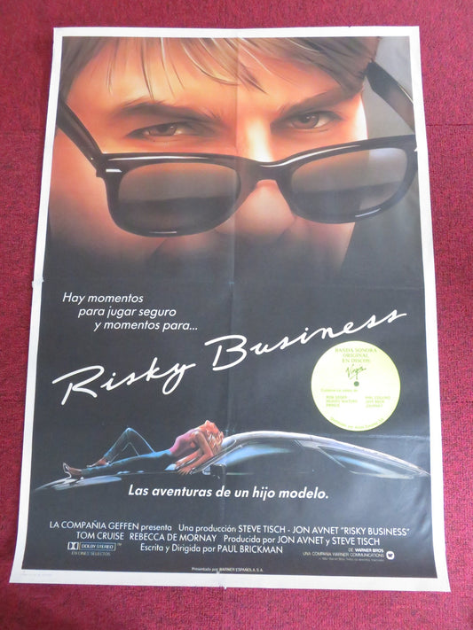 RISKY BUSINESS SPANISH POSTER ROLLED TOM CRUISE REBECCA DE MORNAY 1983 Rendezvous Cinema Movie posters